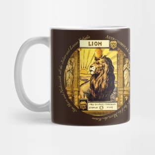 the astrological tarot – leo, le lion Mug